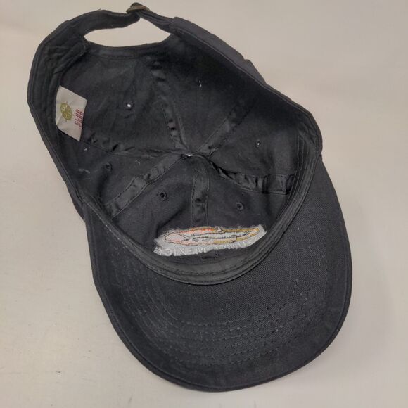 Cozumel Mexico Shark Slideback Hat Black One Size Embroidered 6 Panel - Picture 6 of 8